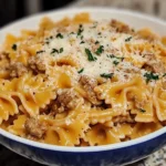 Made This Garlic Parmesan Bowtie Pasta