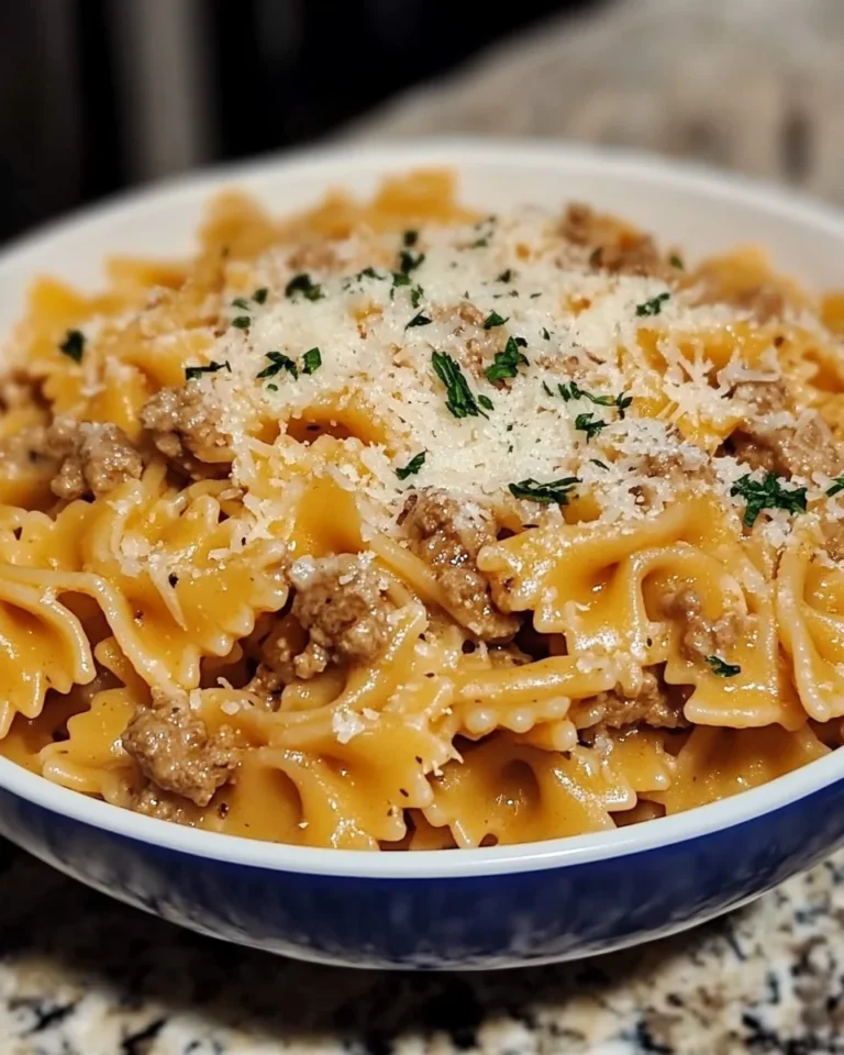 Made This Garlic Parmesan Bowtie Pasta