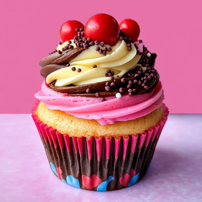 Neapolitan Ice Cream Cupcakes