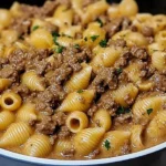 One-Pot Creamy Beef and Shells