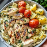 Spicy Lemon Garlic Chicken Alfredo with Pesto