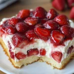 Strawberry Cheesecake Poke Cake