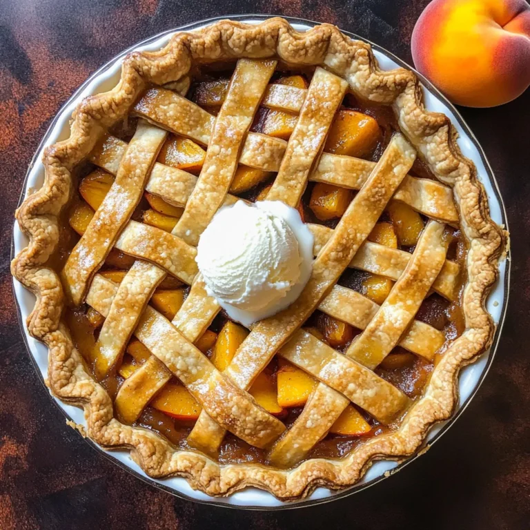 The Best Peach Pie