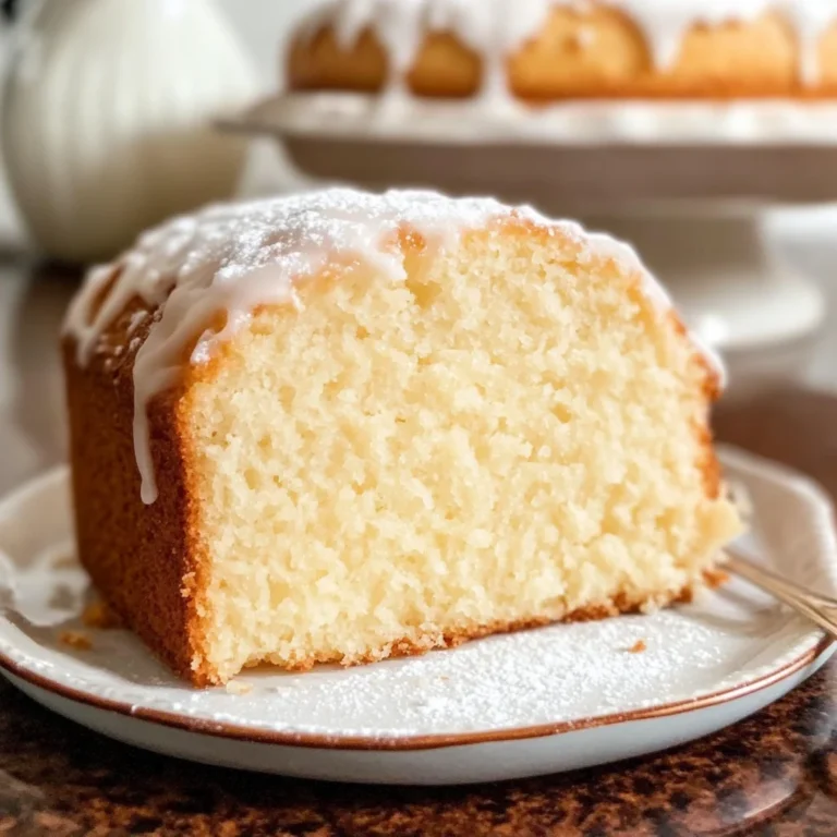 Vanilla Pound Cake Recipe