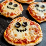 Easy Mini Halloween Pizzas