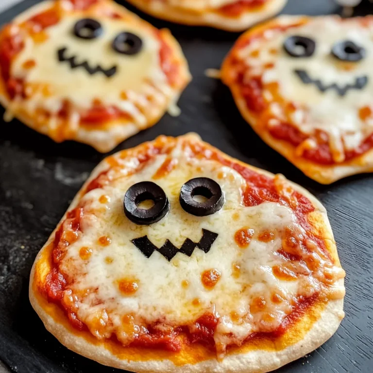 Easy Mini Halloween Pizzas