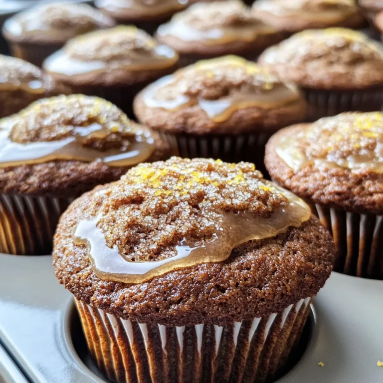 Glazed Gingerbread Muffins