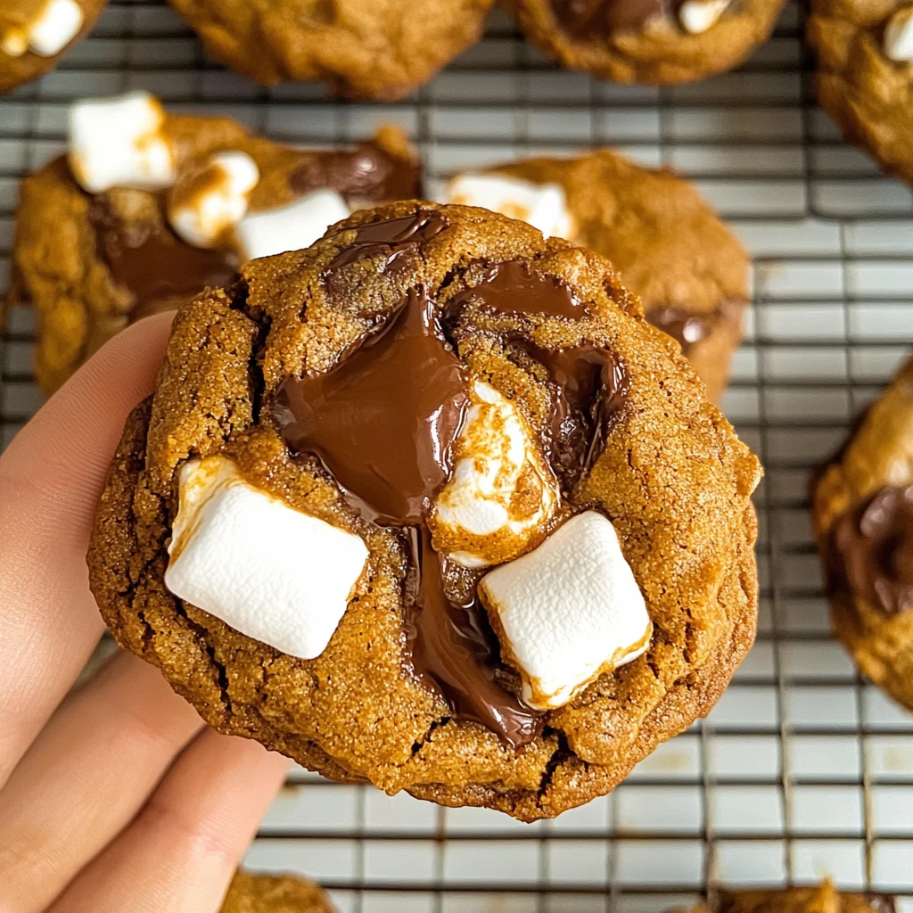 Pumpkin S'mores Cookies