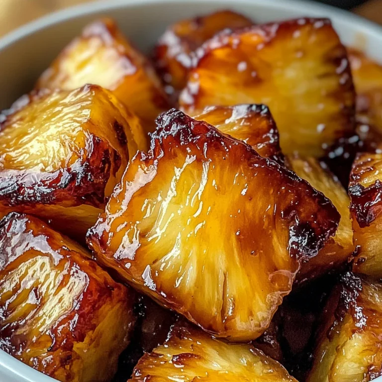 Air Fryer Caramelized Pineapple - Easy & Sweet Treat