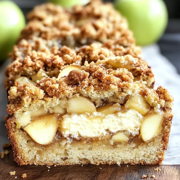 Apple Crisp Cheesecake Bread