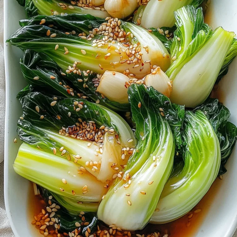 Baby Bok Choy with Soy Sauce and Garlic
