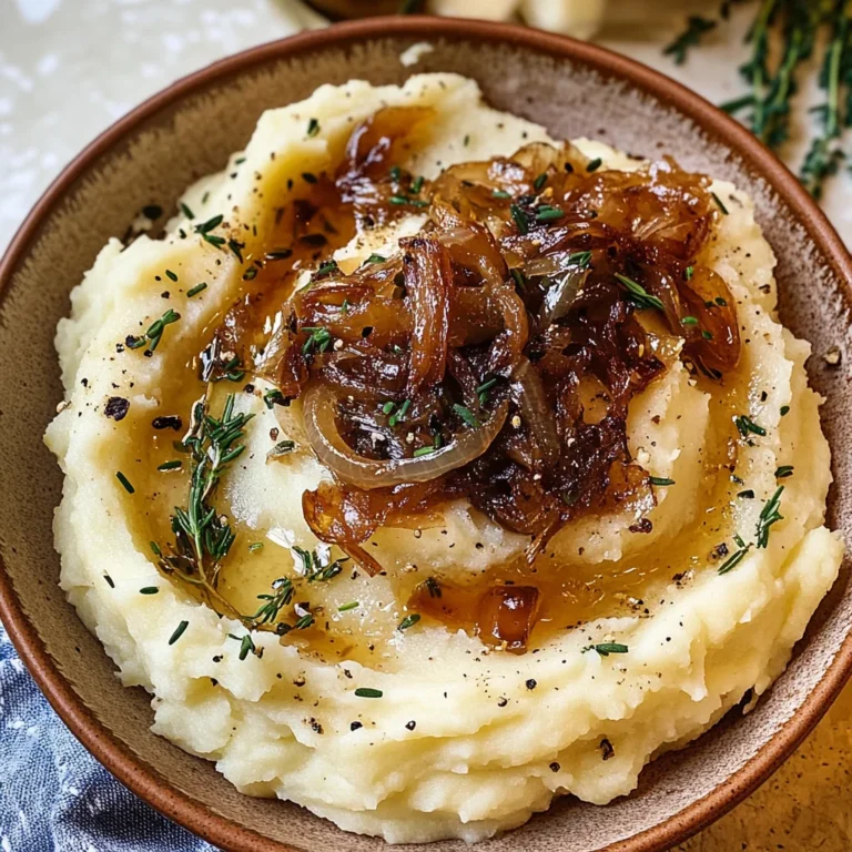 Best Ever Caramelized Onion Mashed Potatoes