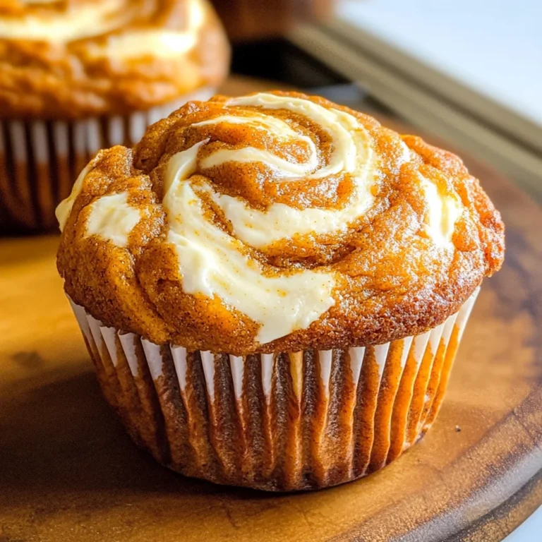 Best Swirled Pumpkin Cream Cheese Muffins