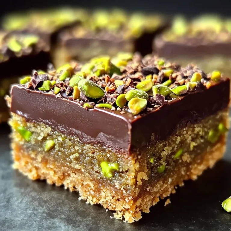 Brown Butter Dubai Pistachio Chocolate Chip Cookie Bars 🍪