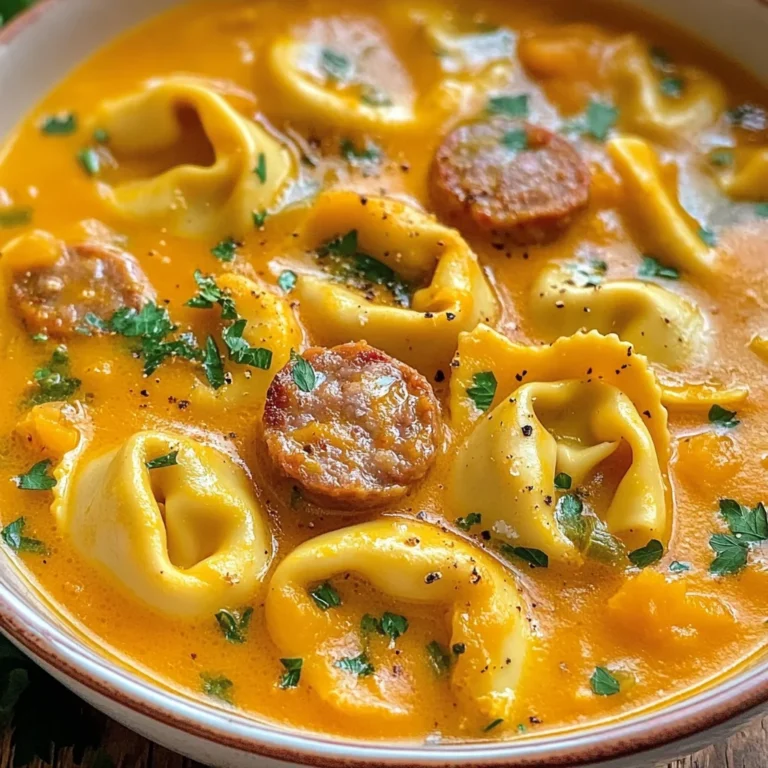 Butternut Squash Sausage Tortellini Soup Recipe