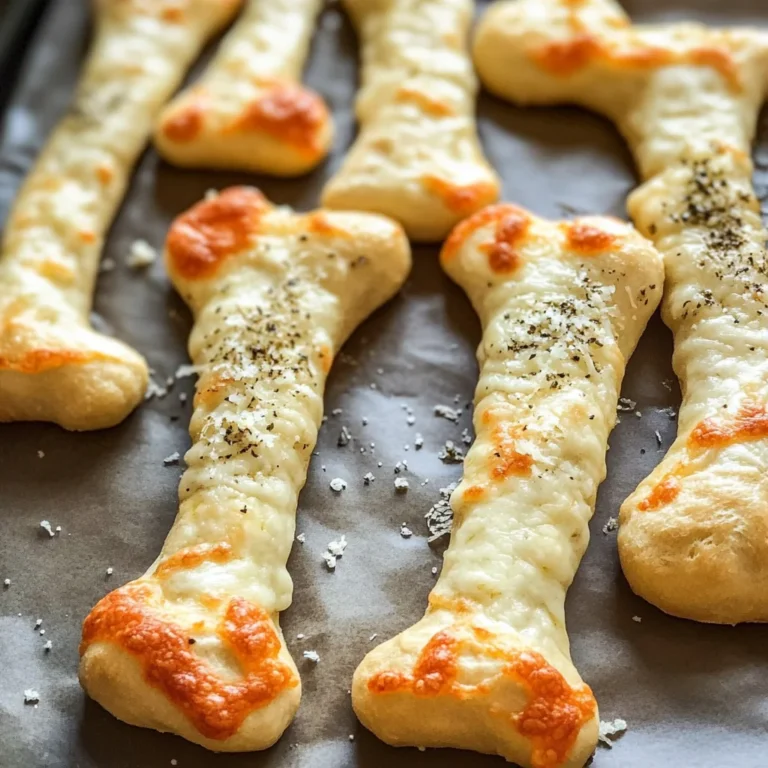 Cheesy Halloween Breadstick Bones