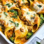 Cheesy Pumpkin and Spicy Sausage Stuffed Shells