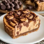 Chocolate Peanut Butter Swirl Cheesecake