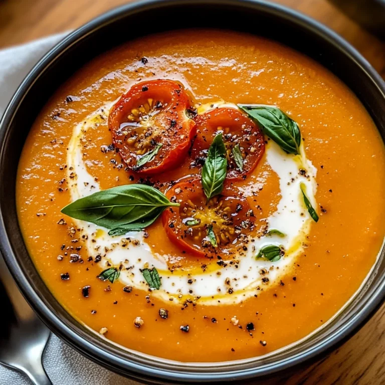 Creamy Roasted Garlic Tomato Soup