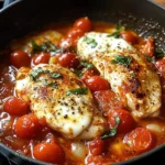 Garlic Tomato Chicken with Mozzarella