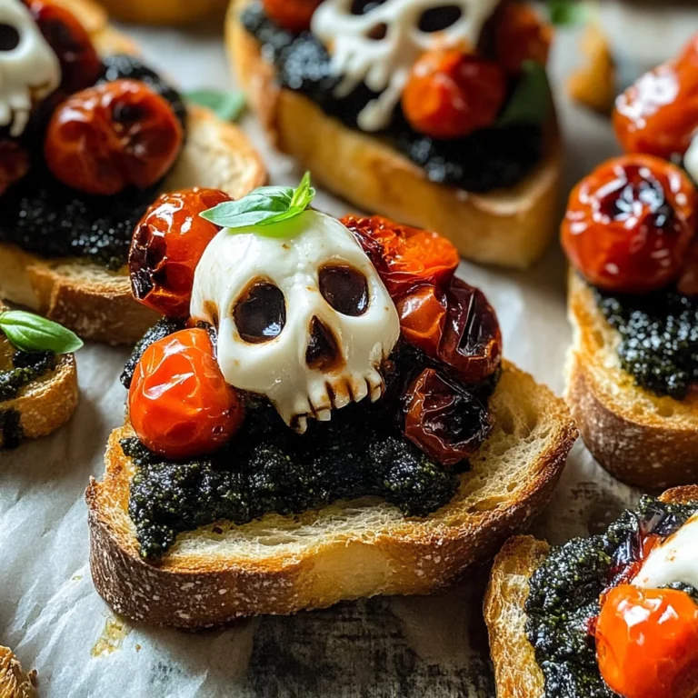 Halloween Bruschetta Appetizer
