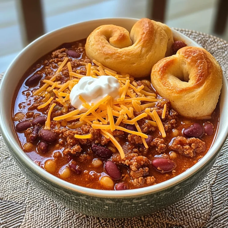 Hillbilly Chili and Cinnamon Rolls