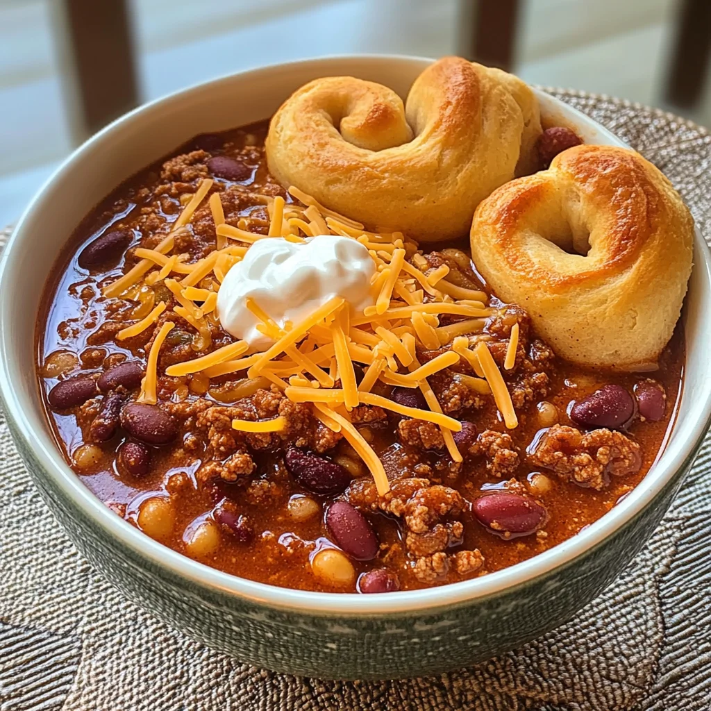 Hillbilly Chili and Cinnamon Rolls