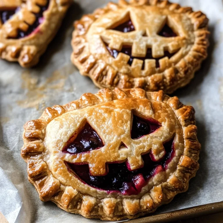 Jack-O-Lantern Hand Pies