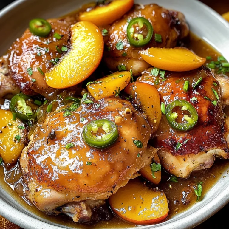 Jalapeno Peach Chicken