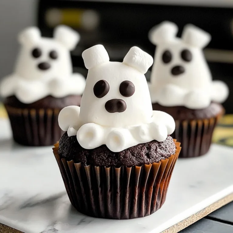 Marshmallow Ghost Cupcakes