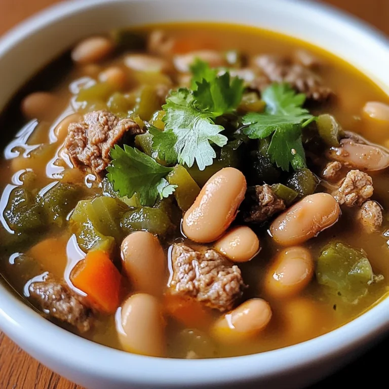 Pinto Beans Green Chile And Beef Soup