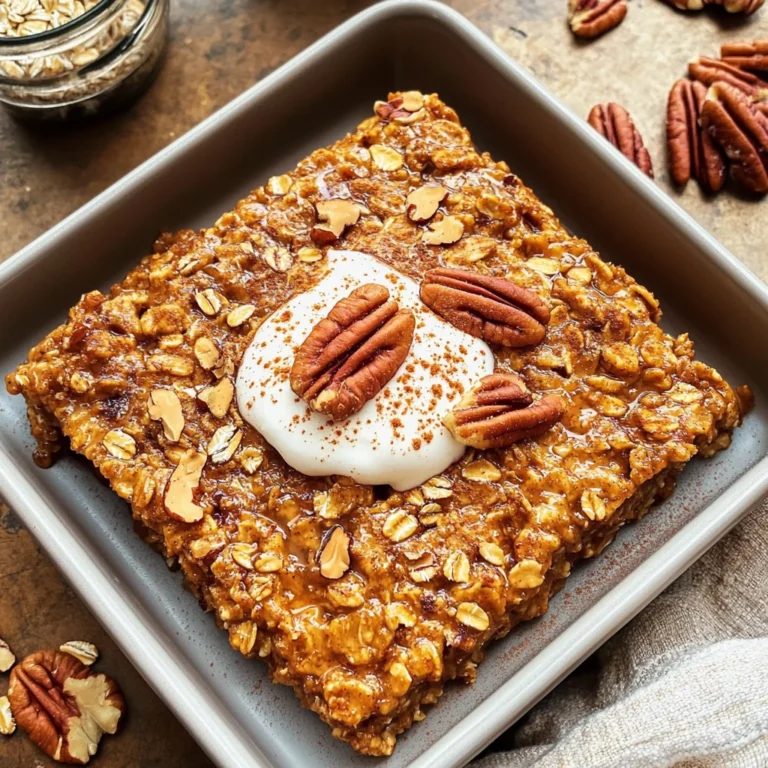 Pumpkin Baked Oatmeal