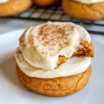 Pumpkin Cookies with Cream Cheese Frosting