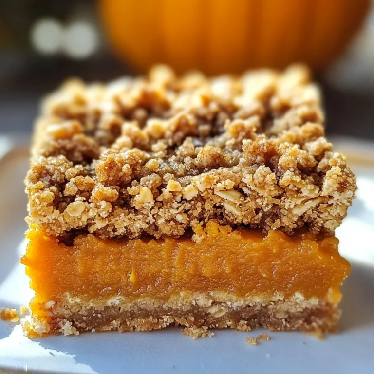 Pumpkin Pie Crumble Bars – Easy Fall Dessert Recipe