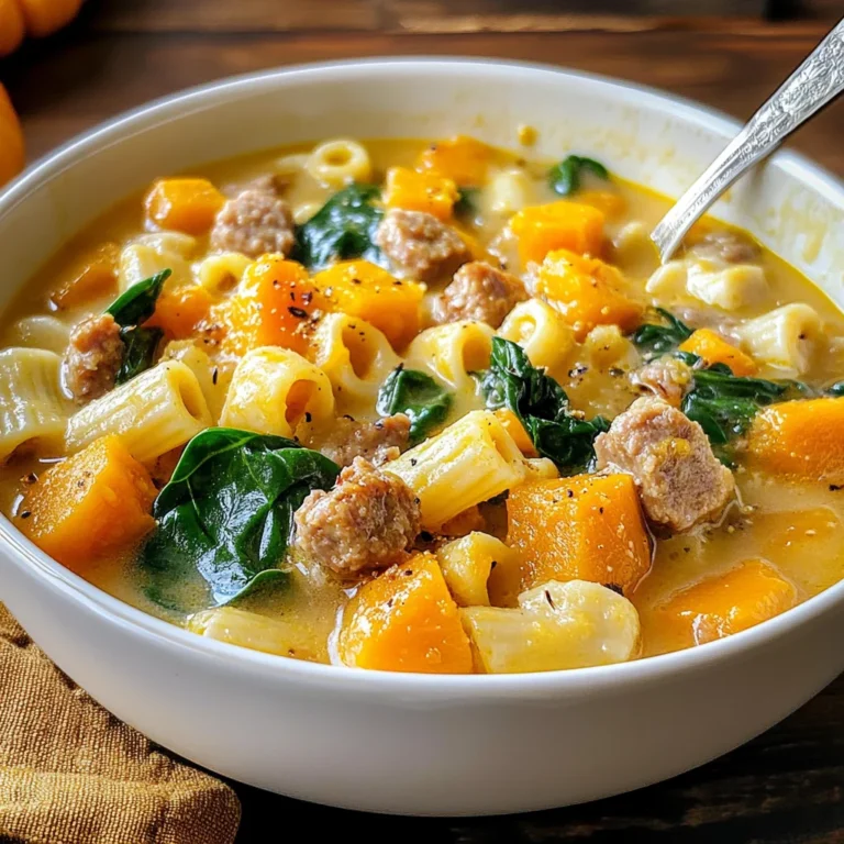 Roasted Butternut and Sausage Soup