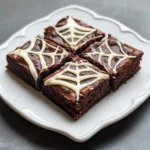 Spider Web Brownies