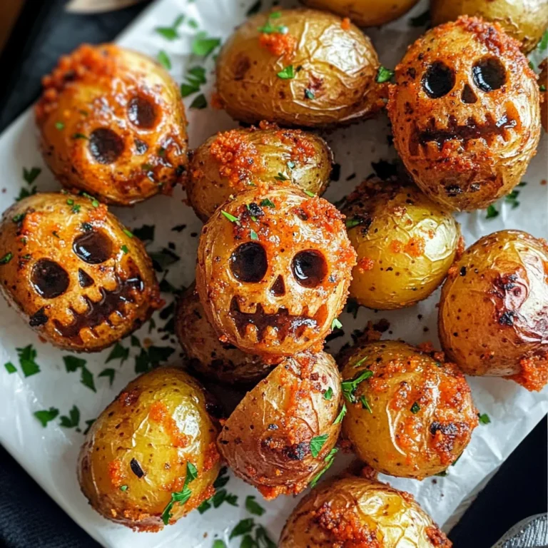 Spooky Halloween Skull Potatoes