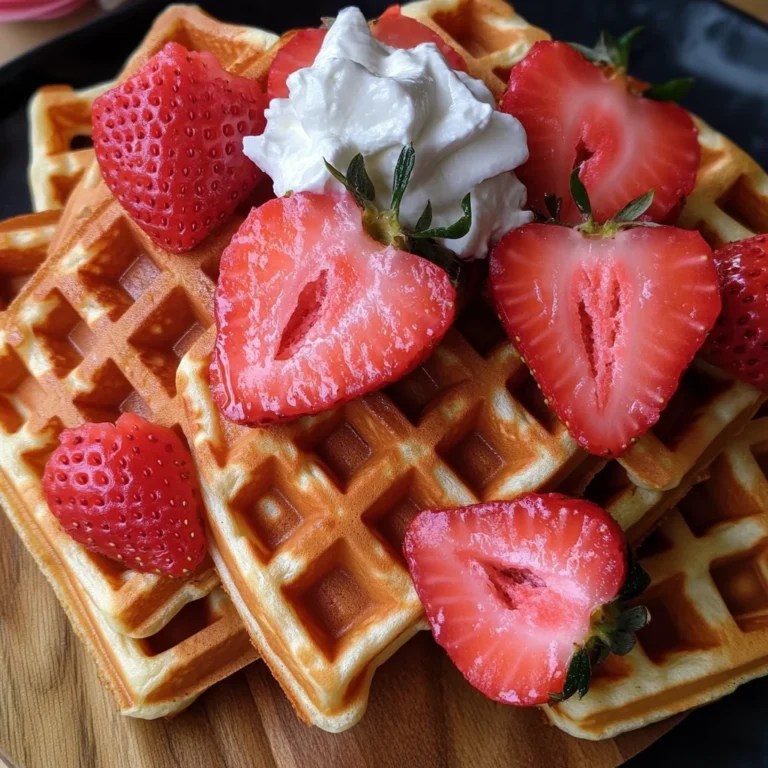 Strawberry Waffles Recipe