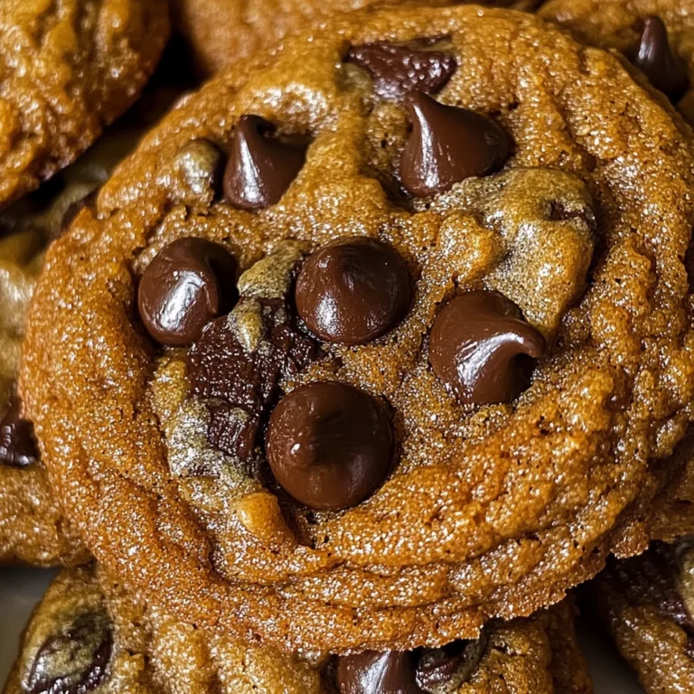 Vegan Soft Pumpkin Chocolate Chip Cookies