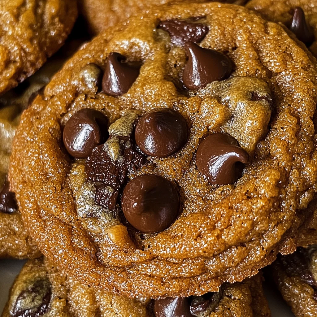 Vegan Soft Pumpkin Chocolate Chip Cookies