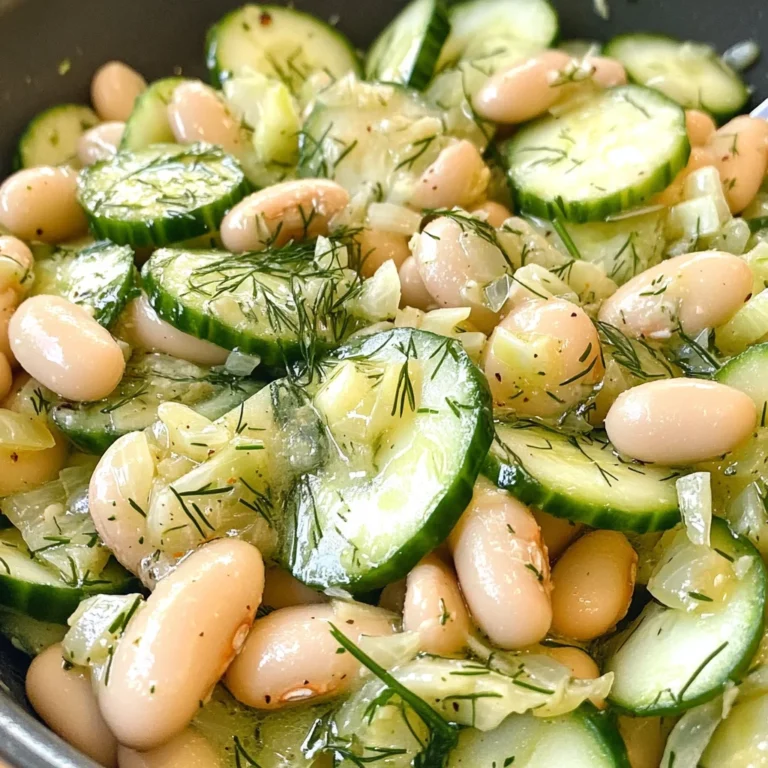 White Bean and Cucumber Dill Salad