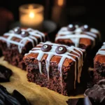 spooky mummy brownies