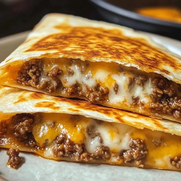 Cheesy Ground Beef Quesadillas Recipe is a must-try!