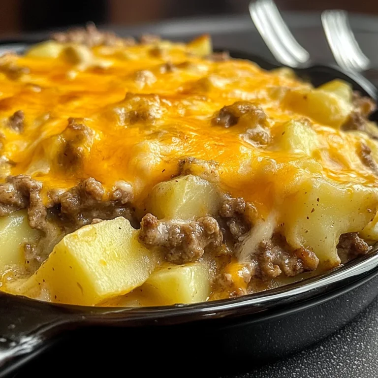 Cheesy Ground Beef & Potato Casserole
