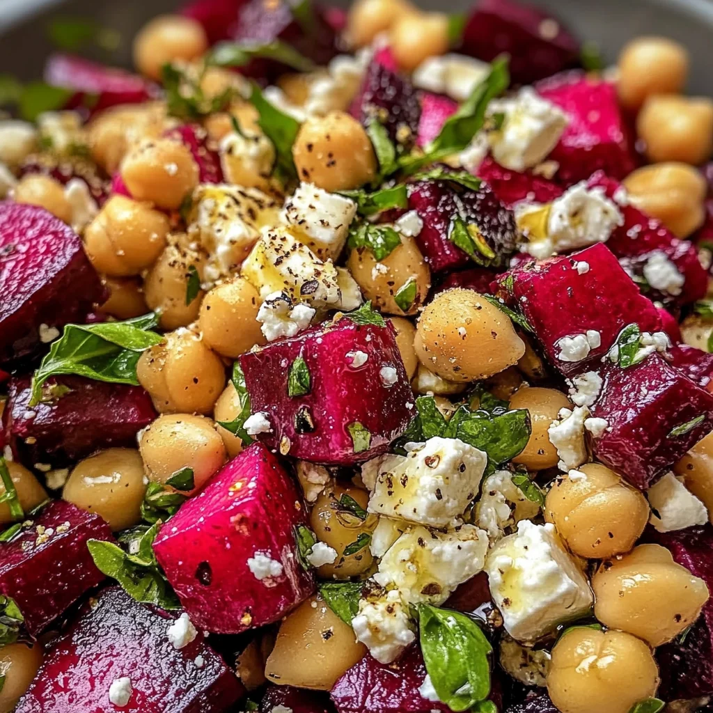 Chickpea, Beet and Feta Salad