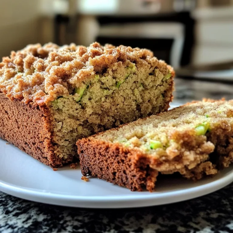 Cinnamon Streusel Topped Zucchini Bread Bakery Style: A Stunning Loaf