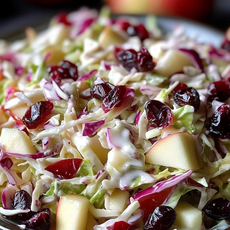 Cranberry Apple Coleslaw: A Delicious & Healthy Recipe