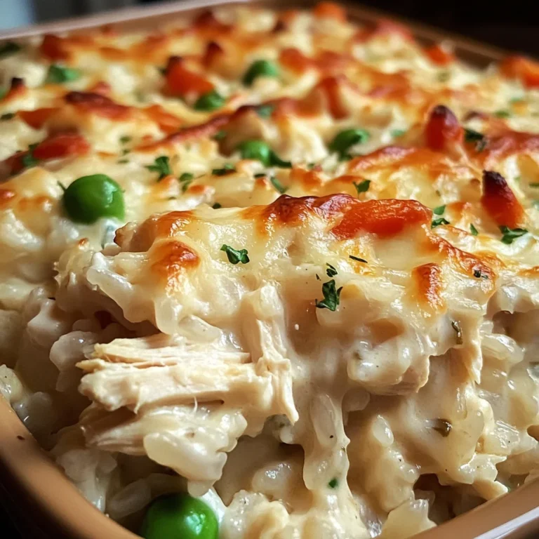 Dump-and-Bake Chicken Alfredo Rice Casserole Recipe