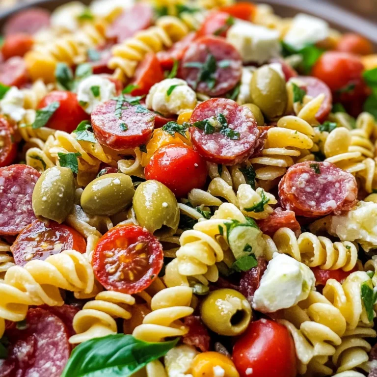 Easy Italian Antipasto Pasta Salad