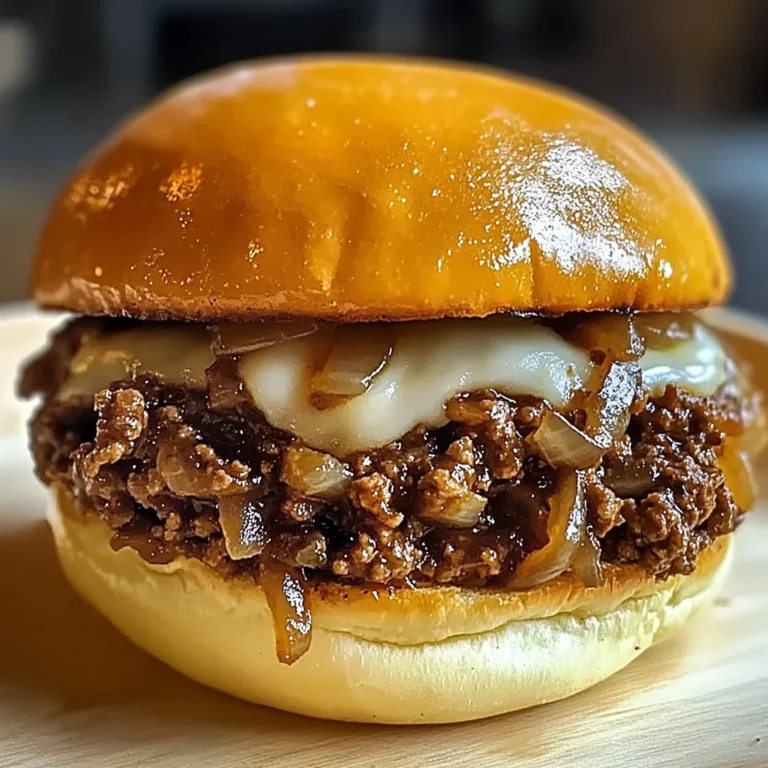 French Onion Beef Sloppy Joes